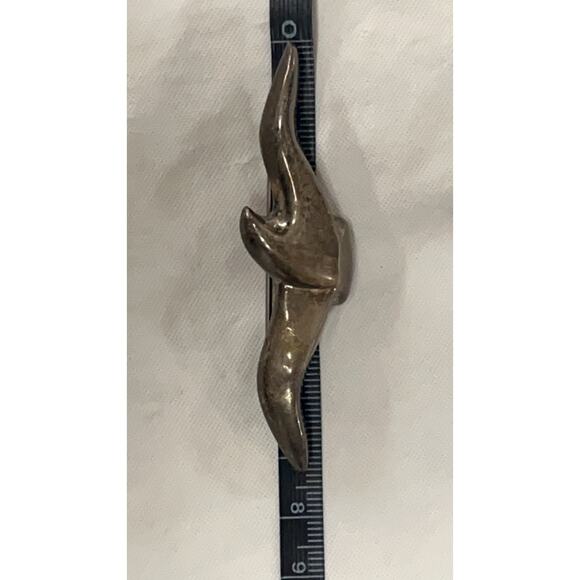 Vintage BAYANTHAN Silver Abstract Pin / Brooch Silver 925, Jewelry Collectible - Picture 8 of 10